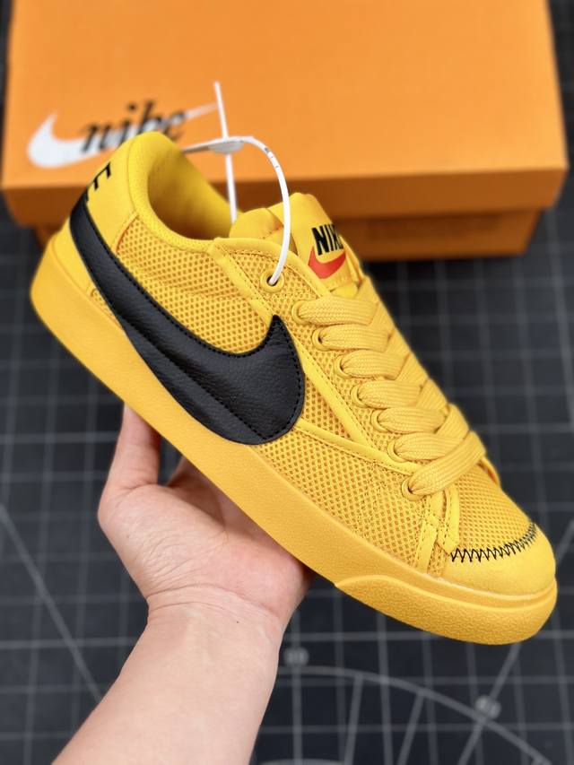 公司级nk Blazer Low‘77 Jumbo 经典百搭低帮开拓者休闲运动板鞋 真硫化铝楦制作 原厂布料拼接 独家裁片完美鞋型 台湾进口软感荔枝头层皮 原盒