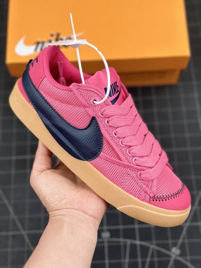 公司级nk Blazer Low‘77 Jumbo 经典百搭低帮开拓者休闲运动板鞋 真硫化铝楦制作 原厂布料拼接 独家裁片完美鞋型 台湾进口软感荔枝头层皮 原盒