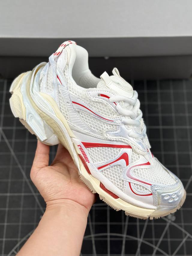 I8版 高奢品牌-巴黎世家balenciaga Runner Sneaker 慢跑系列低帮复古野跑潮流姥爹风百搭休闲运动慢跑鞋 男女鞋原版一致配件防尘袋及附送鞋