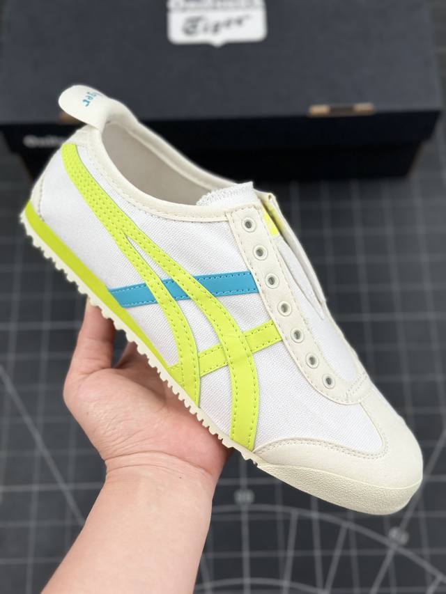 公司级onitsuka Tiger Mexico 66 阿斯克斯 鬼冢虎 低帮减震支撑低帮运动休闲鞋 这款鞋由皮革制成，具有鞋跟交叉加固设计，可提供更高的稳定性