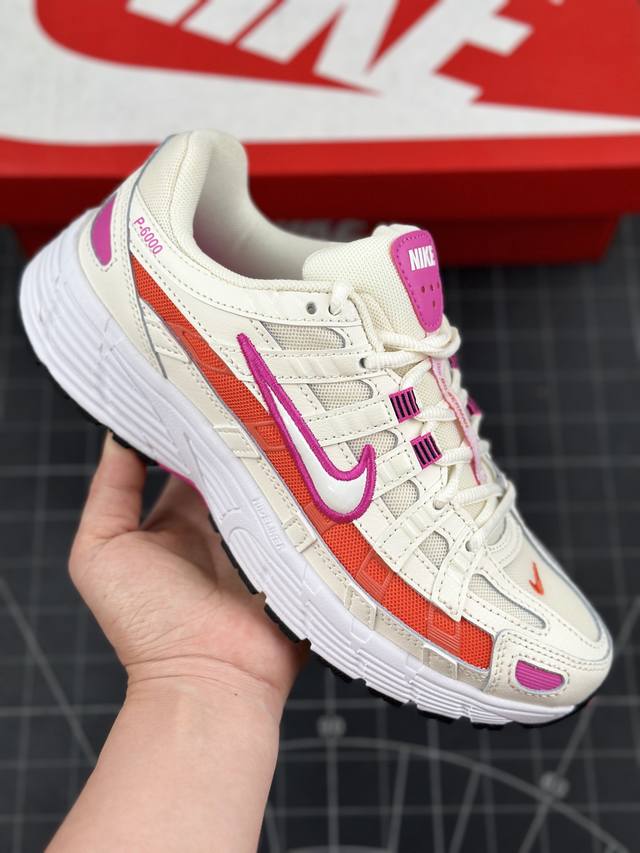 耐克nike P-6000 Cnpt Sail Teal Desert Sand 系列复古老爹风休闲运动舒适跑鞋 采用原楦开发版型+原装透气网面材质层次鲜明线条