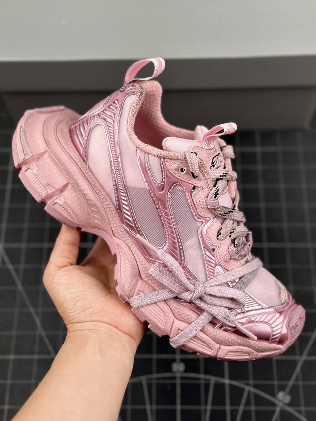 Xa版 法国高端奢侈品牌-巴黎世家balenciaga 3Xl Sneakers 3+系列低帮复古阔型底姥爹风潮流百搭休闲慢跑鞋 男女鞋配件防尘袋及附送鞋带,升