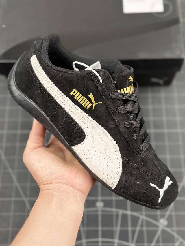 彪马 Puma Speedcat Og+ Sparco 黑金标 防滑耐磨 休闲运动鞋 支持侧踏时的踏步工作 即使在健身房等使用环境中也能确保透气性 像吸盘一样的