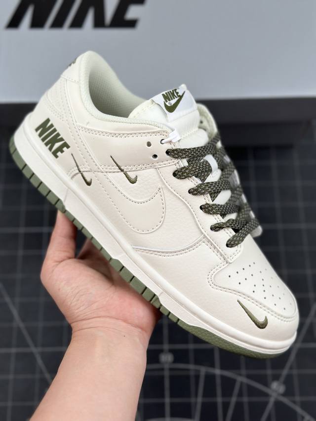 Nk Sb Dunk Low 联名三勾 军绿配色 低帮休闲运动滑板板鞋 #3M反光 大厂纯原品质出货 纯正版型 定制鞋盒 皮料切割干净无任何毛边 细节完美 超高