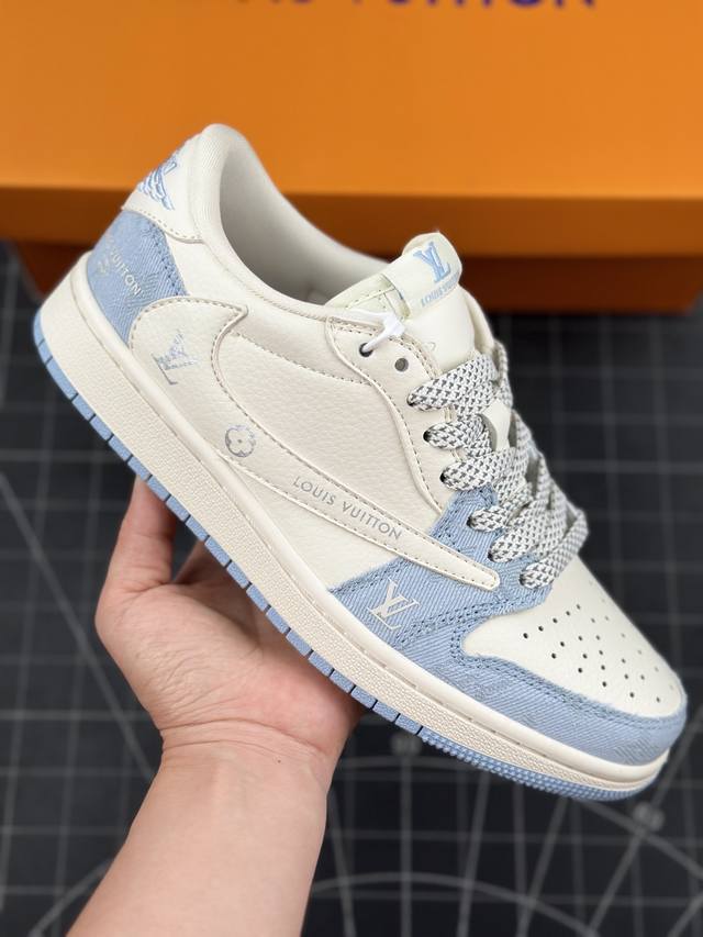 Travis Scott X Fragment Design X Jordan Air Jordan 1 Low Og Sp Aj1 乔1 Lv联名低帮文化休闲