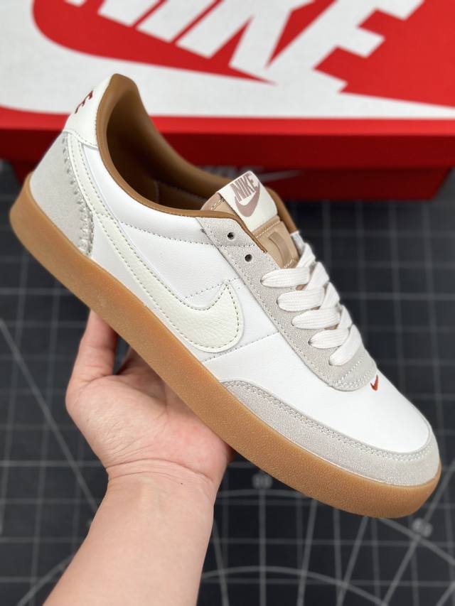 耐克板鞋 复古板鞋j.Crew X Nike 联名 Killshot Ii Leather 开括者男女休闲复古运动鞋 采用米白色皮革制作鞋身，大号swoosh