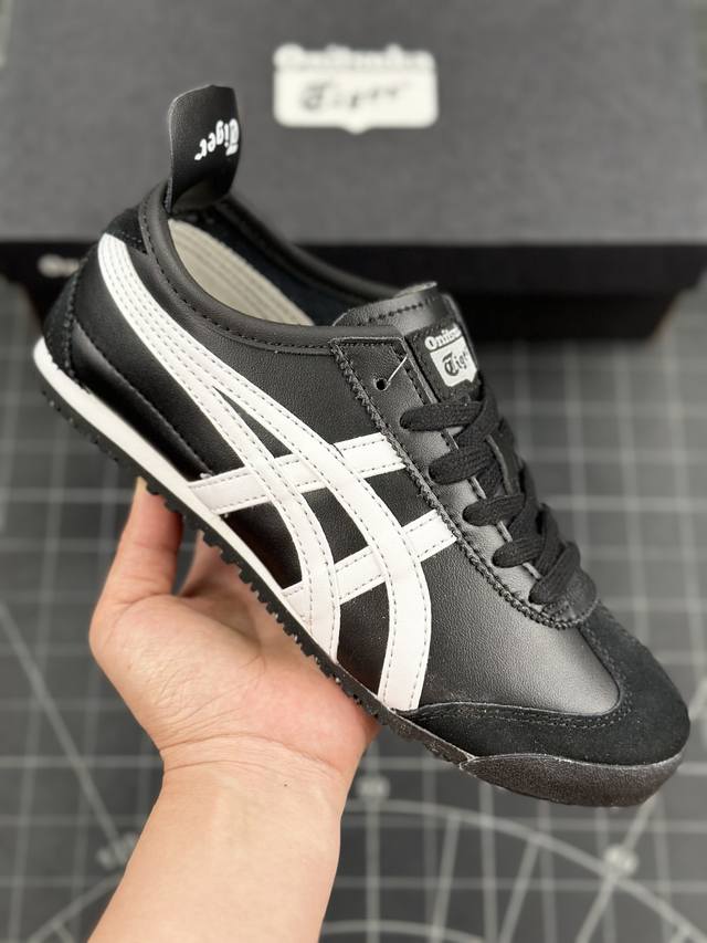 公司级onitsuka Tiger Mexico 66 鬼冢虎 低帮减震支撑低邦运动休闲鞋 这款鞋由皮革制成，具有鞋跟交叉加固设计，可提供更高的稳定性和全天舒适