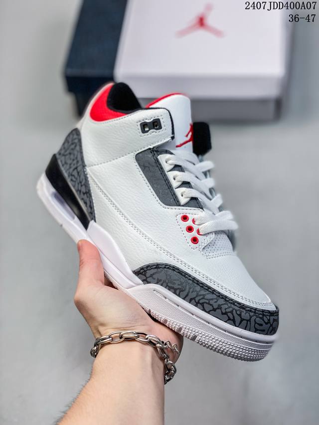 Air Jordan 3 Retro Black Cat 黑猫 Aj3 乔丹3代 Aj3 乔3 黑猫 乔丹篮球鞋系列 以飞人 Black Cat 绰号为配色灵感