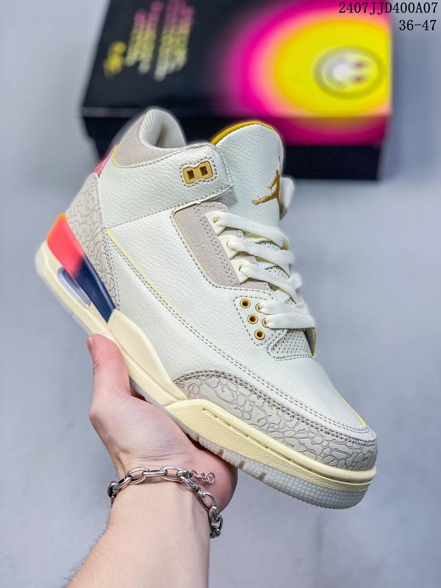 耐克 乔丹 Aj3 耐克 Nike Air Jordan 3 Retro Se 乔3 中帮复刻篮球鞋 乔丹3代 三代 男子运动鞋，作为 Aj 系列中广受认可的运