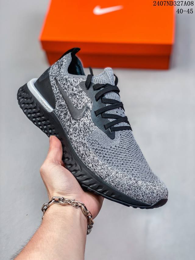 Nike Epic React Flyknit 瑞亚瑞娅1代新超跑与鞋带 颗粒编织鞋面超轻缓震跑步鞋！ 07Nd327A08