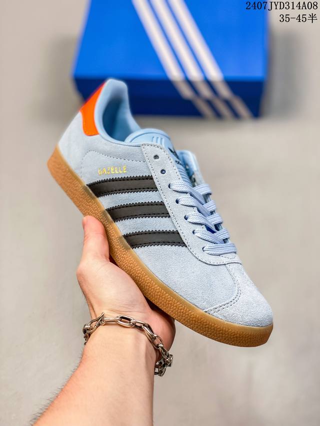 阿迪达斯adidas Gazelle Indoor列复古百搭德训风低帮休闲运动板鞋 Ji2076 码数：3536 36.5 37 38 38.5 39 40 4