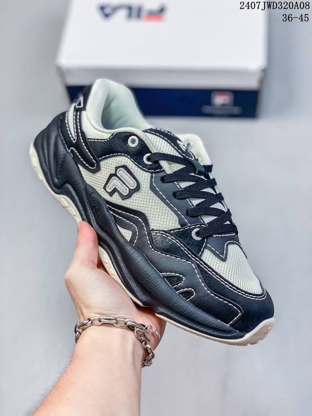 Fila Fusion斐乐潮牌flash女鞋复古潮鞋轻户外跑步鞋运动鞋老爹鞋尺码：36-40 36-45 07Jwd320A08