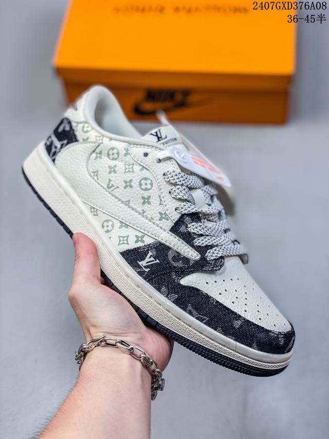 海外爆款限量发售！公司级 Travis Scott X Fragment Design X Jordan Air Jordan 1 Low Og Sp Lv联名