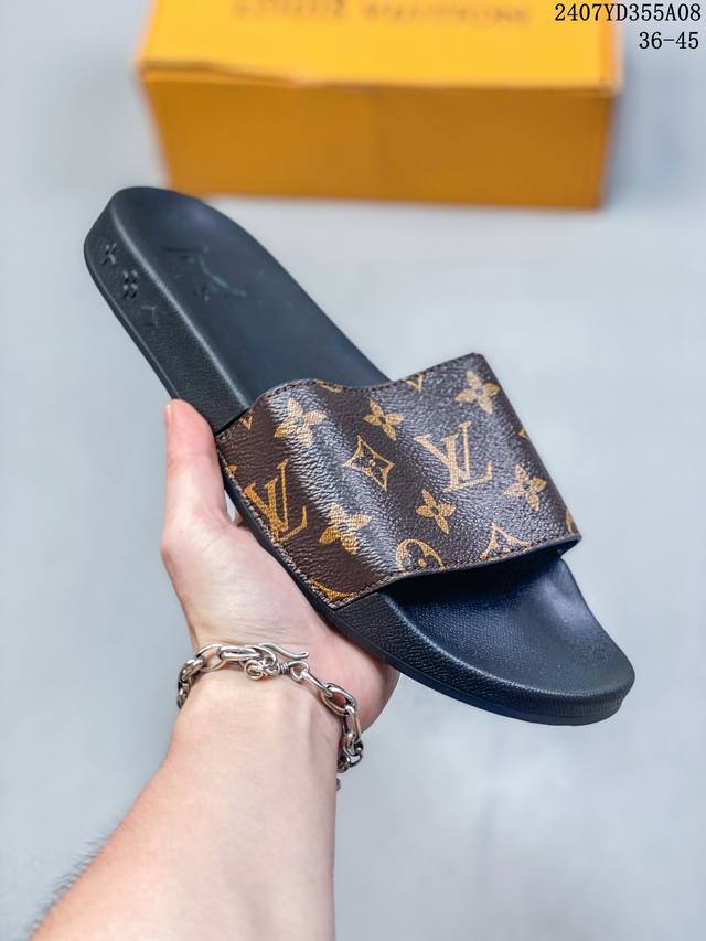 Louis Vuitton 路易威登 法国奢侈品牌lv路易威登louis Vuitton Waterfront Mule Slides Maxi Damier