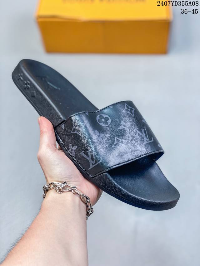 Louis Vuitton 路易威登 法国奢侈品牌lv路易威登louis Vuitton Waterfront Mule Slides Maxi Damier