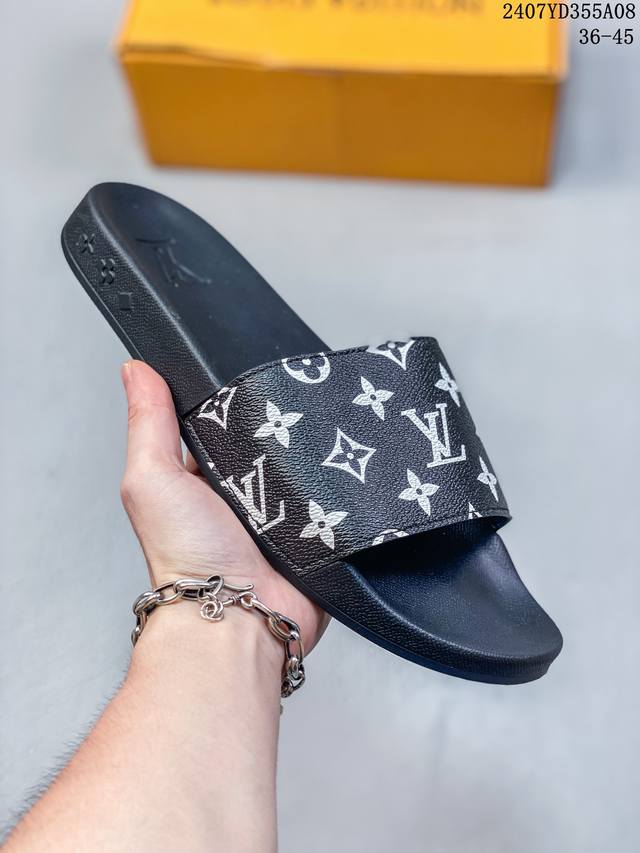 Louis Vuitton 路易威登 法国奢侈品牌lv路易威登louis Vuitton Waterfront Mule Slides Maxi Damier