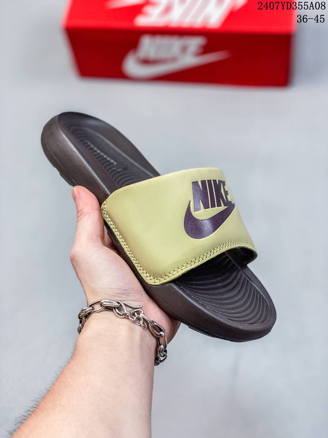 耐克nike Victori One Slide 拖鞋 夏季潮款沙滩拖 货号:Cn9675-701 Id:07Yd355A08 Size:36～45