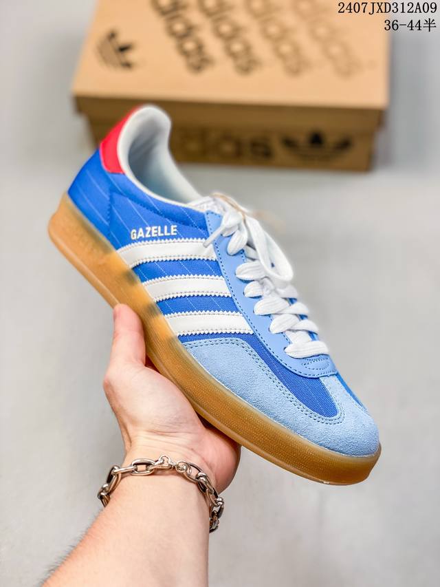 真标半码阿迪达斯三叶草adidas Originals Samba Vegan Og”Spd“桑巴舞系列绅士德训足球风百搭低帮休闲运动板鞋 Size：36一44