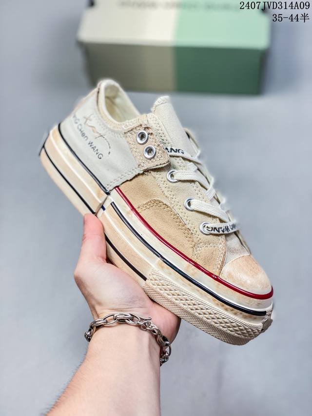 公司级匡威converse Frgmt联名chuck 70 2 -Ln-1 Ox 低帮帆布鞋男女休闲板鞋 货号:A07718C 尺码:35.5 36 36.5