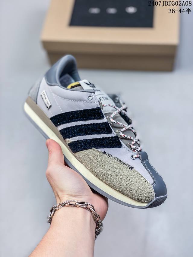 Song For The Mute X 阿迪达斯 Adidas Country Og Sftm-003系列低帮经典复古德训阿甘风休闲运动慢跑鞋 Id3545 码