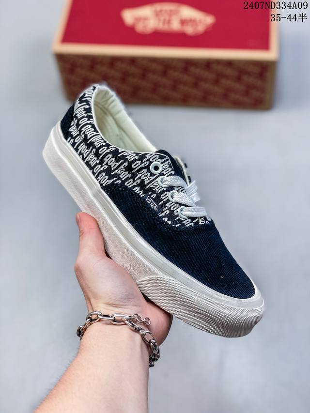 Vans 纯原高端联名系列 Fear Of God × Vans Era 95 Dx Fog 灯芯绒设计高级又特别 质感满满 高清洁做工 二次硫化工艺 Size