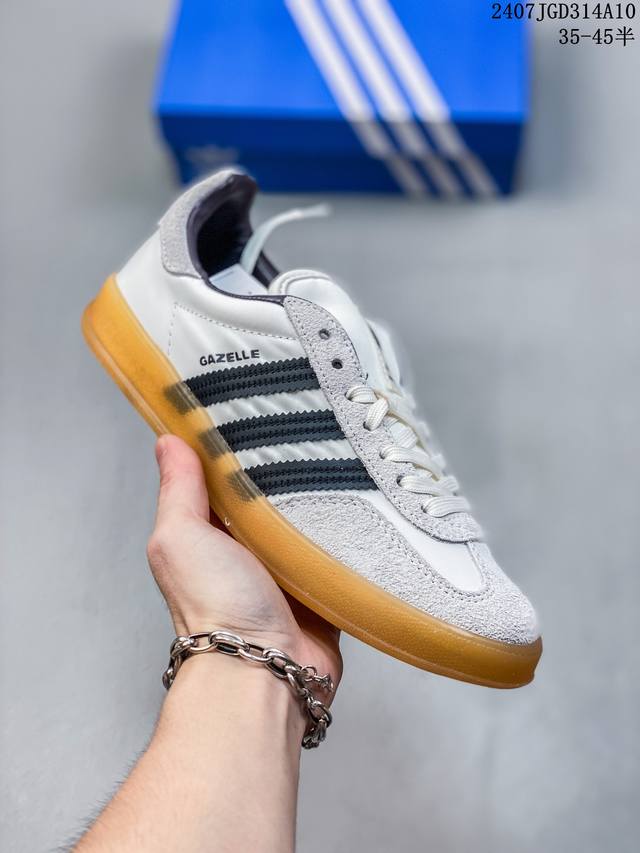 Hikari Shibata联名 T头鞋gazelle板鞋男女adidas阿迪达斯三叶草 尺码：36-45半 07Jgd314A10