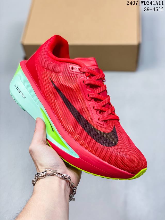 公司级 耐克 Nike Zoomx Fly 6 马拉松系列泡棉超轻缓震运动慢跑鞋 ，轻盈缓震，科技轻量网织半镂空轻薄透气鞋面 正确搭载双层zoomx轻质泡棉碳纤