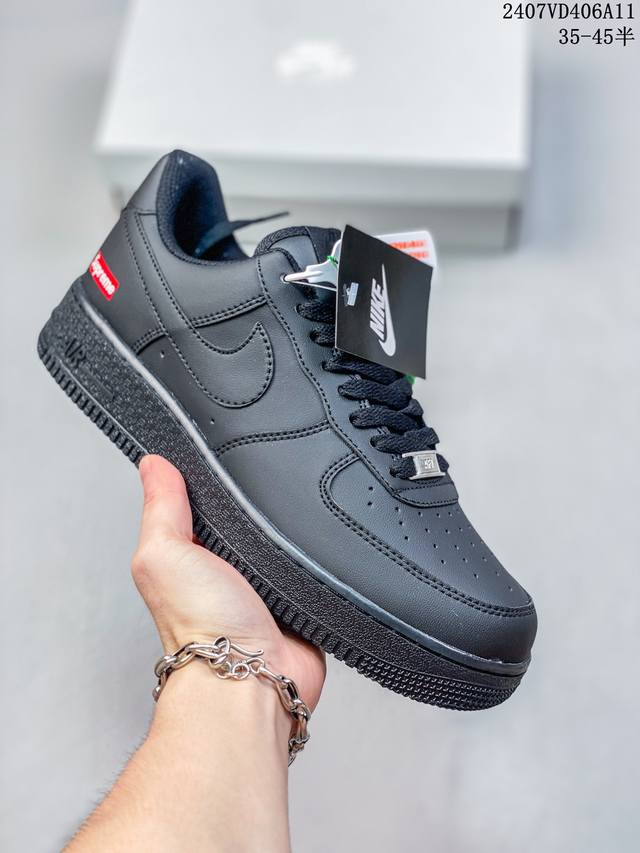 公司级带半码 耐克nike Air Force 1 Low 空军一号 Af1 低帮百搭厚底增高休闲运动板鞋。柔软、弹性十足的缓震性能和出色的中底设计，横跨复古与