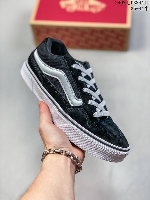 Vans Caldrone 黑色胖胖鞋 范斯官方 美式复古休闲滑板鞋 Vans Classics 经典支线土豆鞋 Knu Skool 是完美的平替版，是大众争相