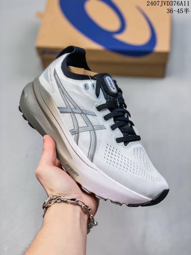 Asics Gel-Kayano 亚瑟士 31代 运动休闲透气专业跑鞋 #原档案据数开发楦型纸版 原装印尼工代进口单丝纤维程工网布鞋面，更贴合脚型和舒适透气，后