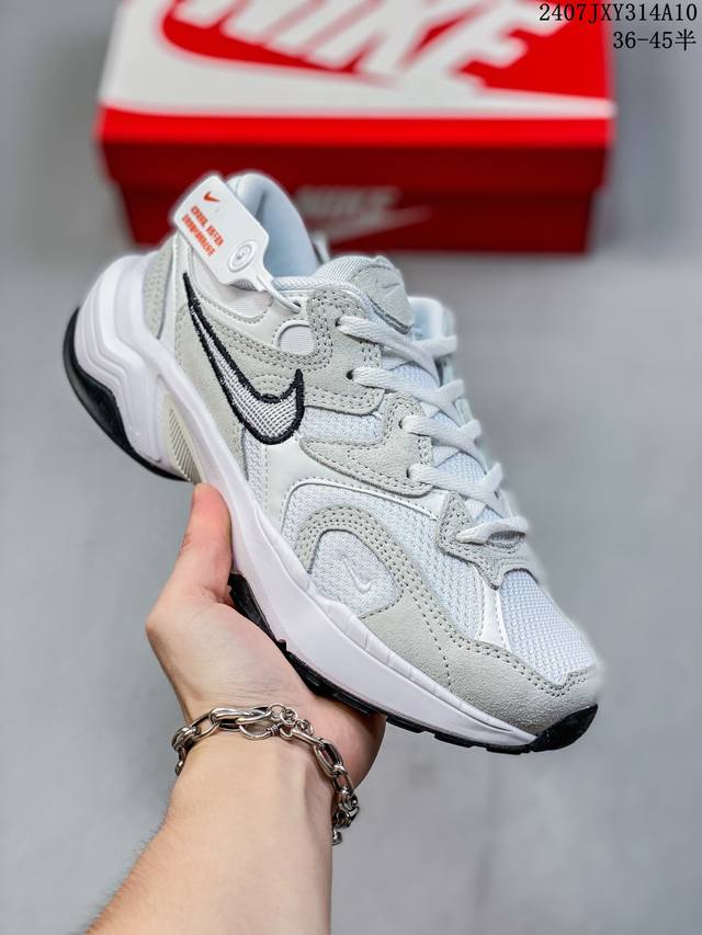 耐克nike Al8 Sail Light Bone 系列低帮复古百搭厚底老爹风休闲运动慢跑鞋“米白骨白”Fj3794-102 男女鞋真标半码制原楦开发版型 采