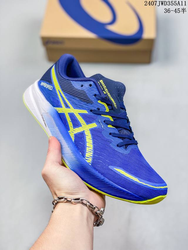 真标带半码 Asics亚瑟士男女运动鞋hyper Speed 3舒适回弹轻便透气竞速跑鞋 尺码：36-45半 07Jwd355A11