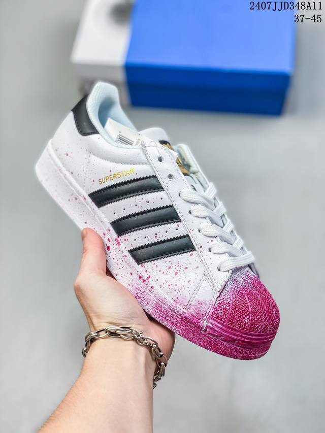 Adidas阿迪达斯三叶草superstar W经典贝壳头运动板鞋c77124 #37-45 07Jjd348A11