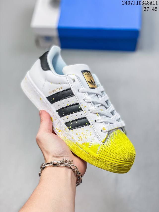 Adidas阿迪达斯三叶草superstar W经典贝壳头运动板鞋c77124 #37-45 07Jjd348A11