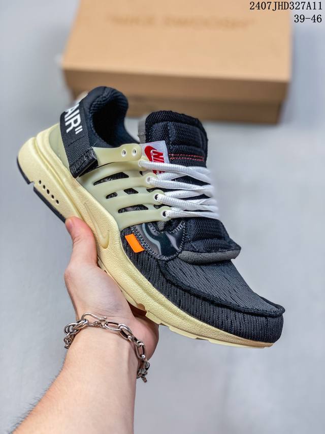 联名款耐克王off White Air Presto Mid网面透气休闲轻便慢跑鞋 07Jhd327A11