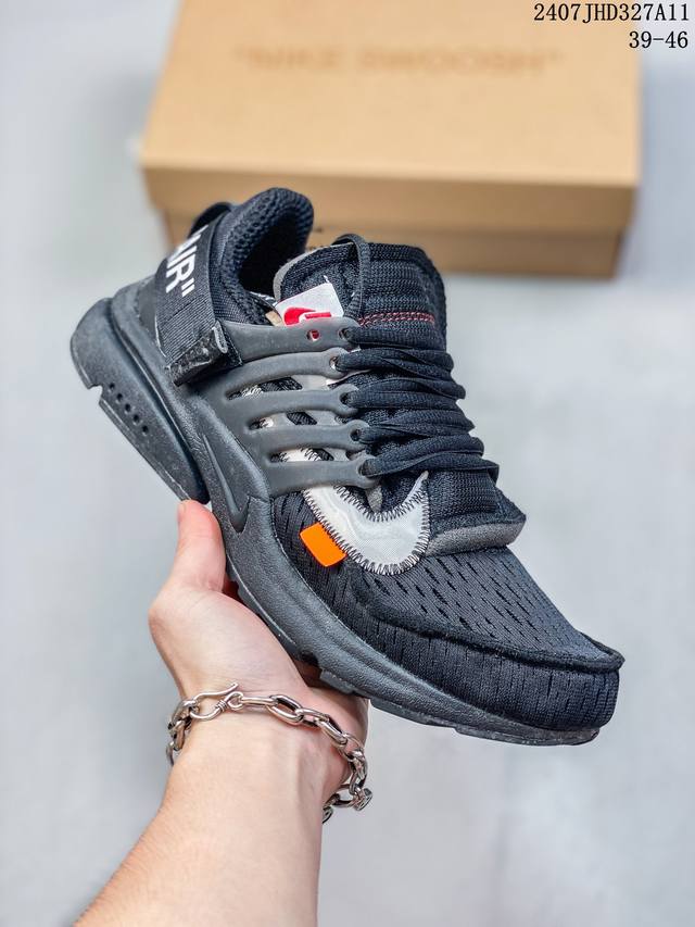 联名款耐克王off White Air Presto Mid网面透气休闲轻便慢跑鞋 07Jhd327A11