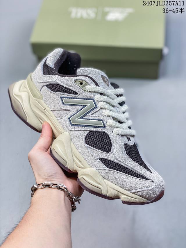 公司级新百伦 New Balance 公司级版本 Nb9060 联名款 复古休闲运动慢跑鞋 鞋款灵感源自设计师本人对夏日的怀日回忆。鞋面大身由空间双格及磨砂鞋面