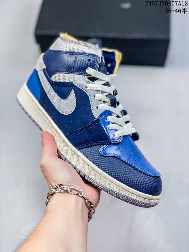 公司级头层皮# Air Jordan 1 Mid Aj1中帮系列篮球鞋 官方同步配色 原装级产物 36-46半 07Jyd407A12