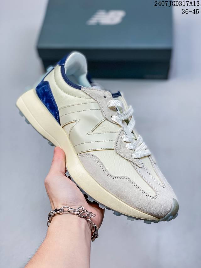 New Balance Nb327复古美感舒适运动皮革合成革减震防滑耐磨透气包裹性支撑低帮休闲跑步鞋 07Jgd317A13