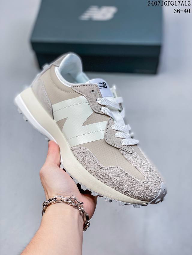 New Balance Nb327复古美感舒适运动皮革合成革减震防滑耐磨透气包裹性支撑低帮休闲跑步鞋 07Jgd317A13