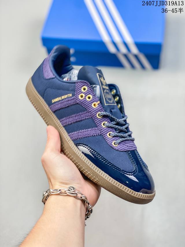 公司级阿迪达斯三叶草adidas Originals Samba Og Always 桑巴舞系列绅士德训足球风百搭低帮休闲运动板鞋 07Jjd319A13