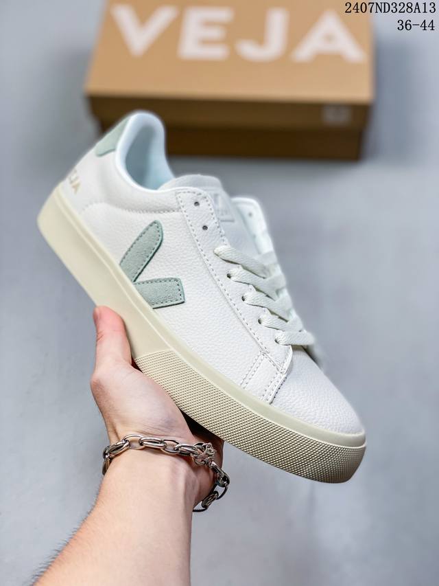 Ins爆款法国国民v字经典小白板鞋 Veja Leather Extra Sneakers 春季入夏简约百搭款 尺码:36-44 07Nd328A13