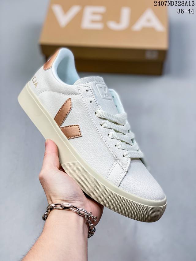 Ins爆款法国国民v字经典小白板鞋 Veja Leather Extra Sneakers 春季入夏简约百搭款 尺码:36-44 07Nd328A13