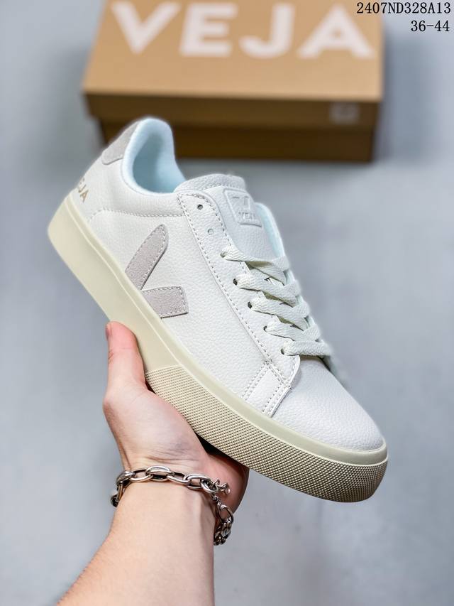 Ins爆款法国国民v字经典小白板鞋 Veja Leather Extra Sneakers 春季入夏简约百搭款 尺码:36-44 07Nd328A13