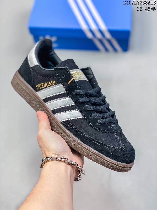 阿迪达斯三叶草adidas Originals Samba Vegan Og”Spd”桑巴舞系列绅士德训足球风百搭低帮休闲运动板鞋 尺码：36 36 37 38