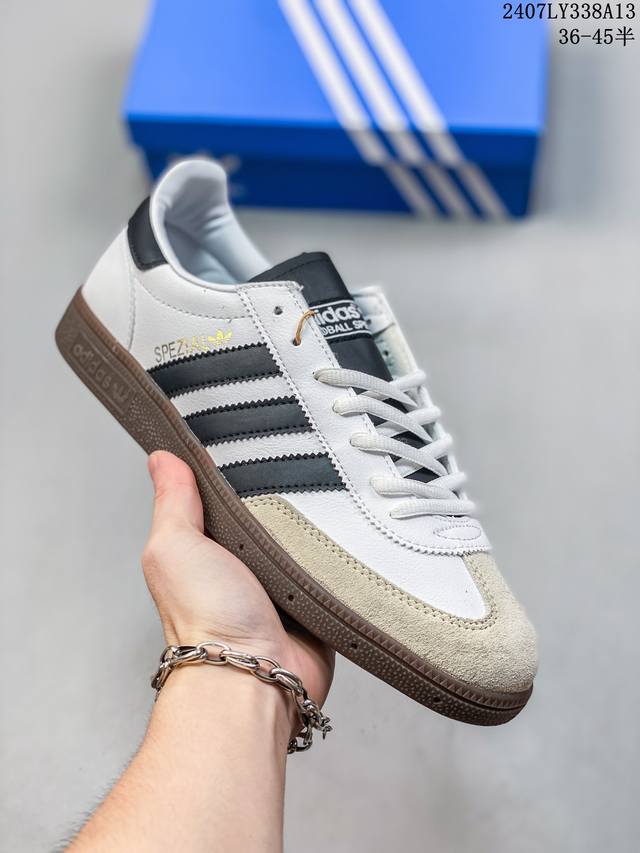 阿迪达斯三叶草adidas Originals Samba Vegan Og”Spd”桑巴舞系列绅士德训足球风百搭低帮休闲运动板鞋 尺码：36 36 37 38