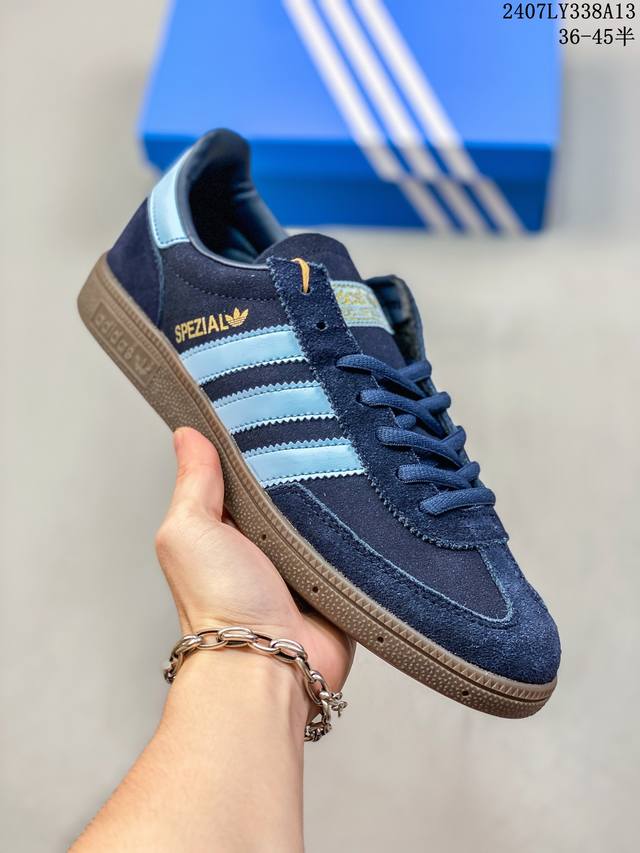 阿迪达斯三叶草adidas Originals Samba Vegan Og”Spd”桑巴舞系列绅士德训足球风百搭低帮休闲运动板鞋 尺码：36 36 37 38