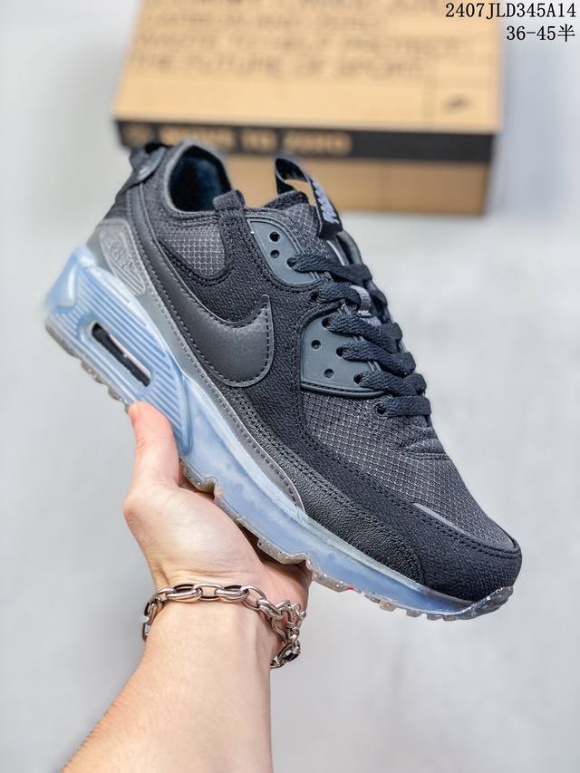 公司级 公司级耐克nike Air Max 90 经典复古小气垫缓震跑鞋 鞋面由皮和革织物打造，犀利的条线打造出酷劲十的足视觉效果 网布鞋增面强透气性，穿着为极