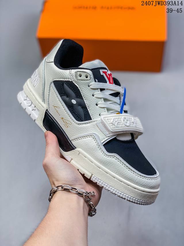 全新 Sneaker Lo 公司级路易威登板鞋 三代 新款 Lv Tyler X Louis Vuitton Trainer 3.0 圆头系带 低帮 板鞋 男款