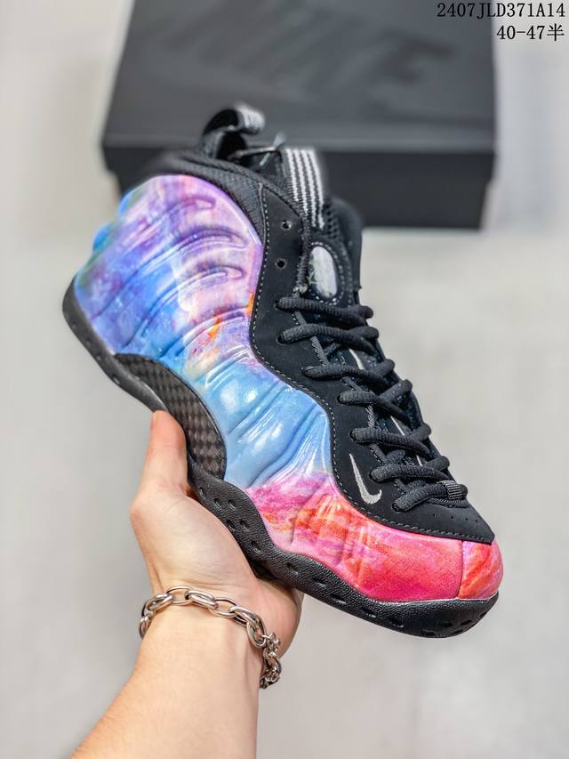 耐克nike Air Foamposite One Paranorman 通灵男孩 黑绿 Nba球星安芬尼 哈达威签名喷泡一代中帮休闲运动文化篮球鞋。 官方货号